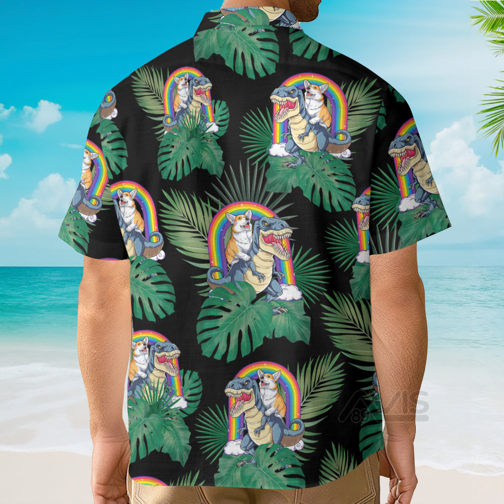 Corgi The Predator Hawaiian Shirt