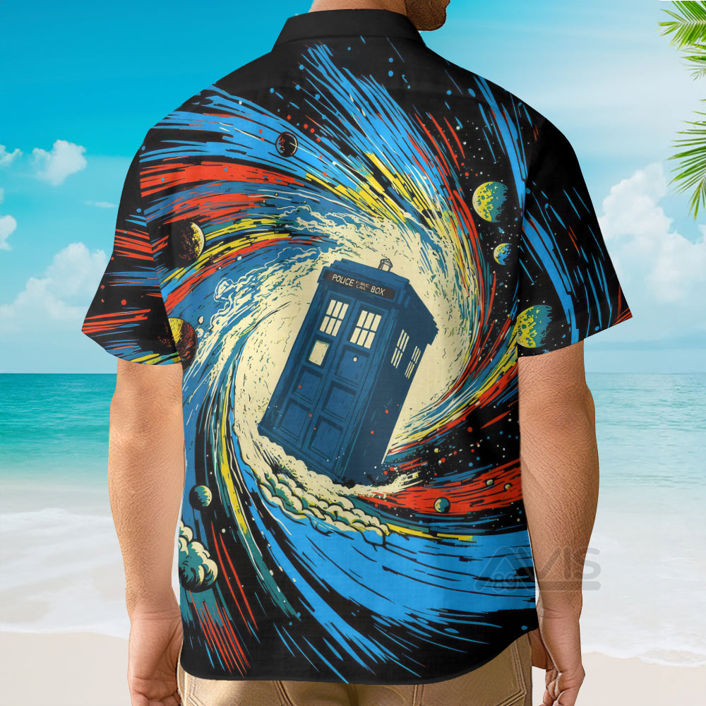 Police Box In The Universe Doctor Who Movie - Hawaiian Shirt