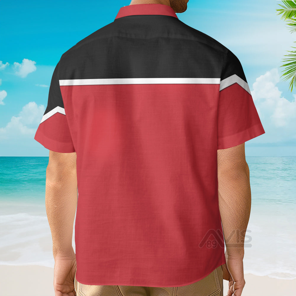 SaTr Dress Uniform Command Division Cool Cosplay Costume - Hawaiian Shirt