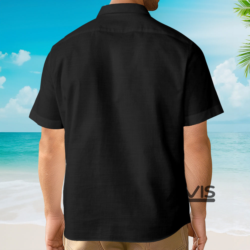 Skull Playing Card Black Version - Hawaiian Shirt