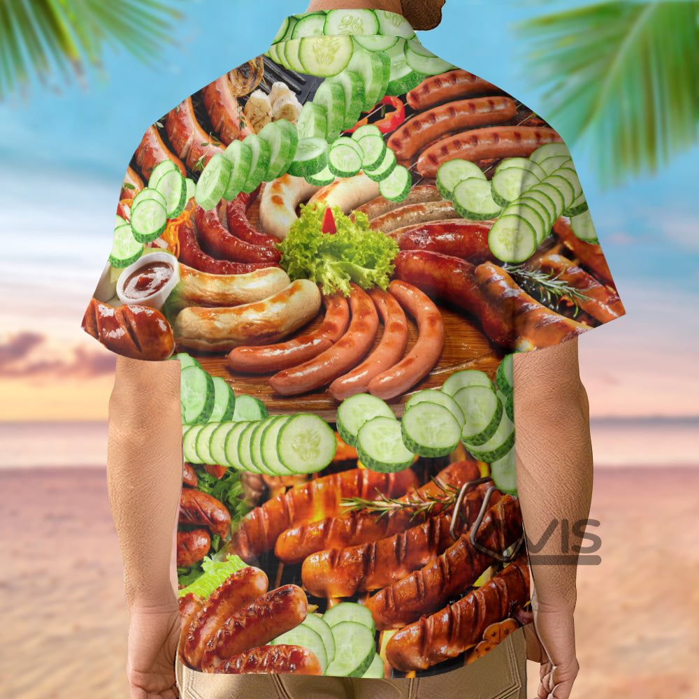 Food Life Is Better With Hot Dog Salad - Gift For Food Lovers - Hawaiian Shirt