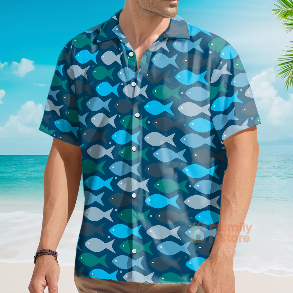 Fishes In The Deep Sea - Hawaiian Shirt