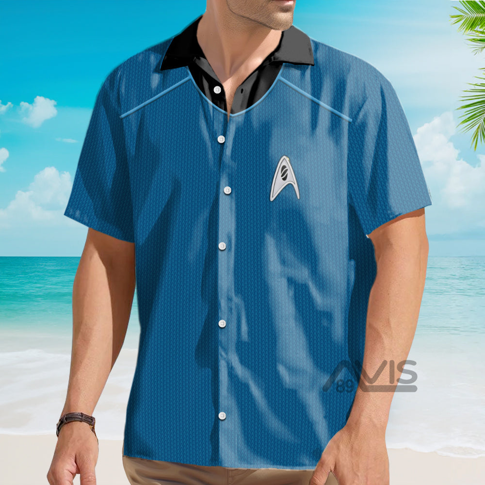 SaTr Into Darkness Blue Cool Costume Cosplay - Hawaiian Shirt