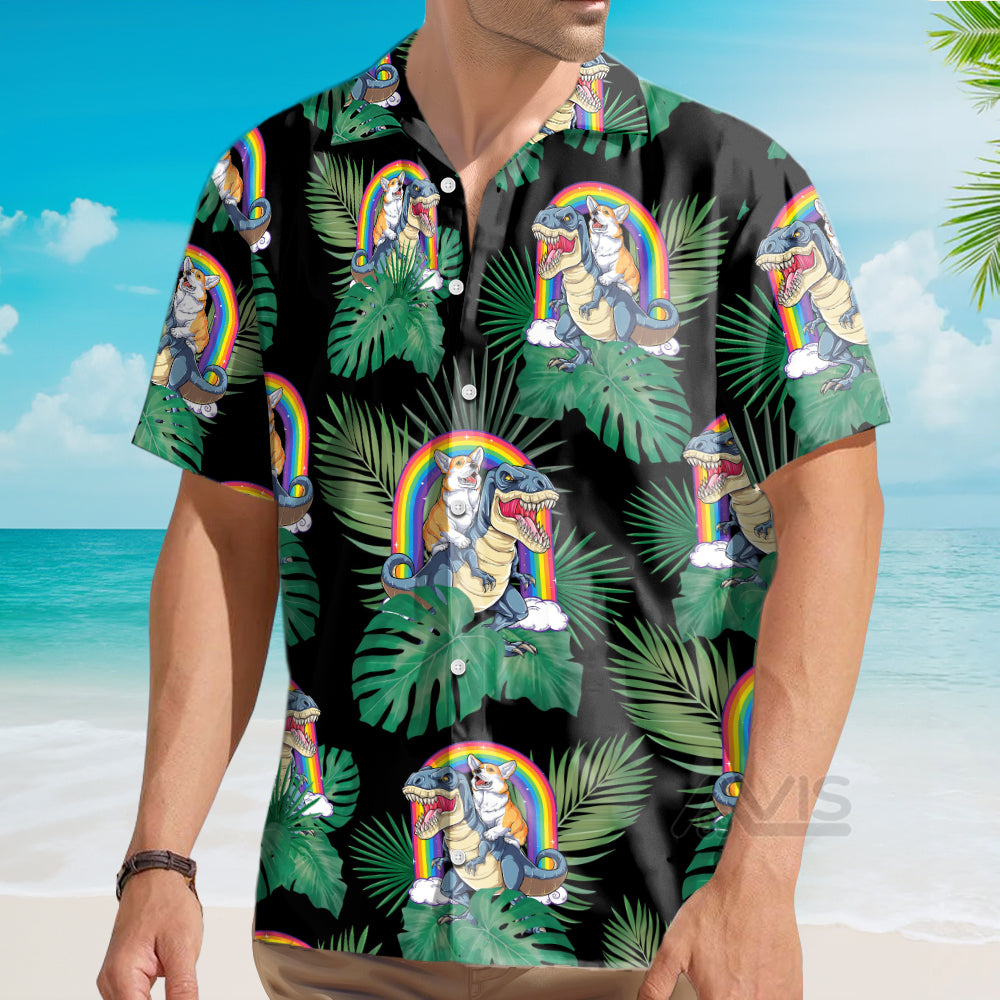 Corgi The Predator Hawaiian Shirt