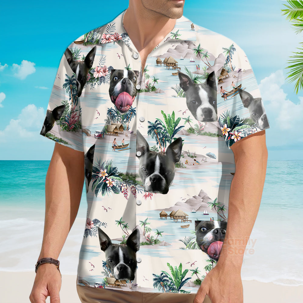Funny Custom Face Custom Dog  Hawaiian Shirt