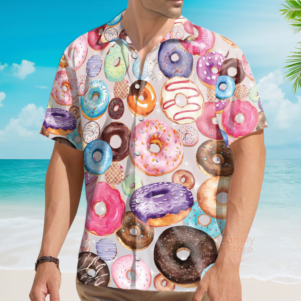 Funny Food Donut Lovely Style Hawaiian Shirt