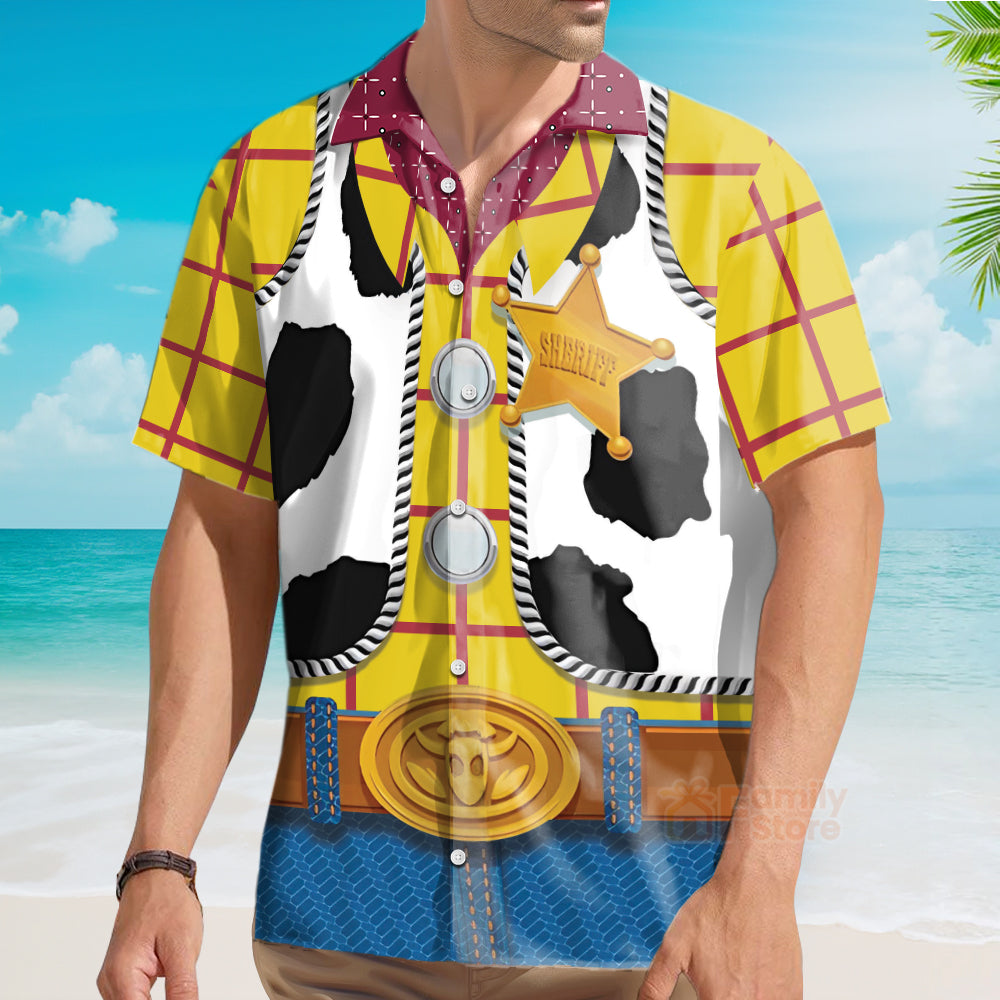 Woody movies Toy Story Denim Style Vest Dress Up Print - Hawaiian Shirt