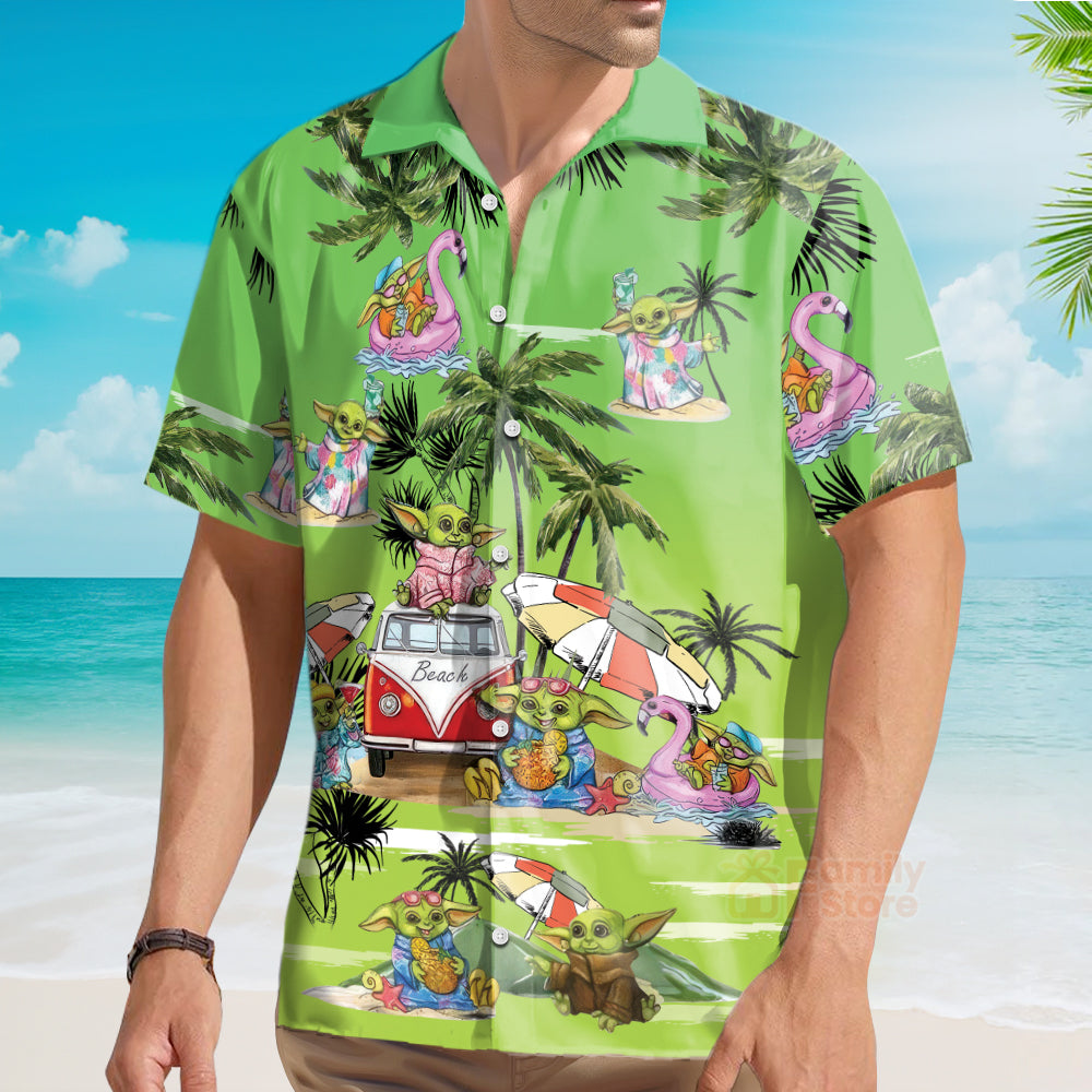 Stwa Disney Baby Yoda Cool Hawaiian Shirt