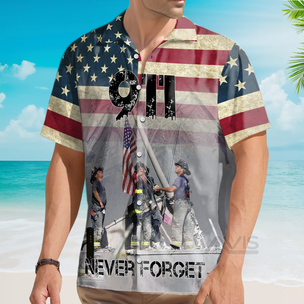 USA Never Forget 9-11 Aloha - Hawaiian Shirt