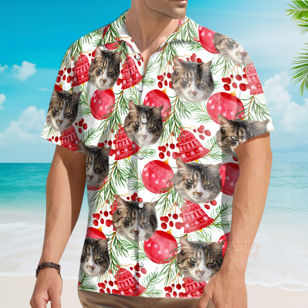 Custom Photo Dog, Cat Funny Photo For Men, Husband - Hawaiian Shirt