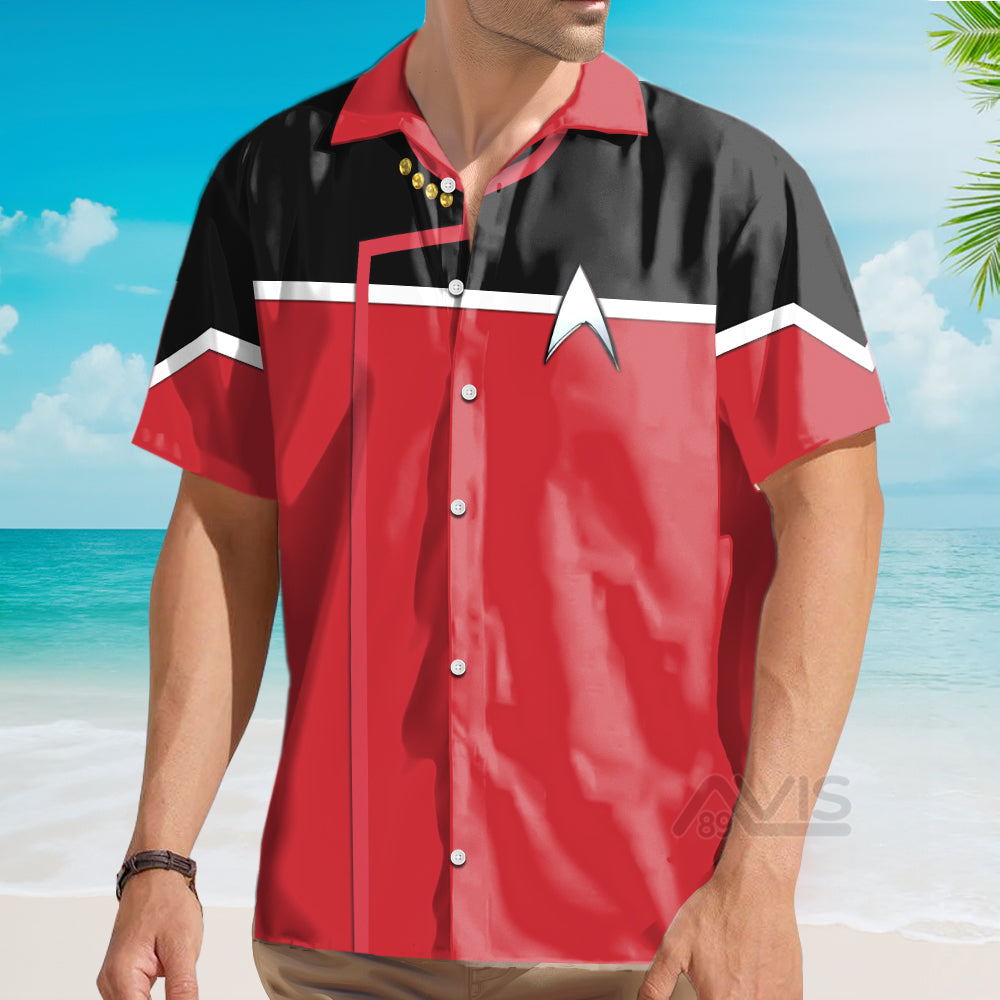 SaTr Dress Uniform Command Division Cool Cosplay Costume - Hawaiian Shirt