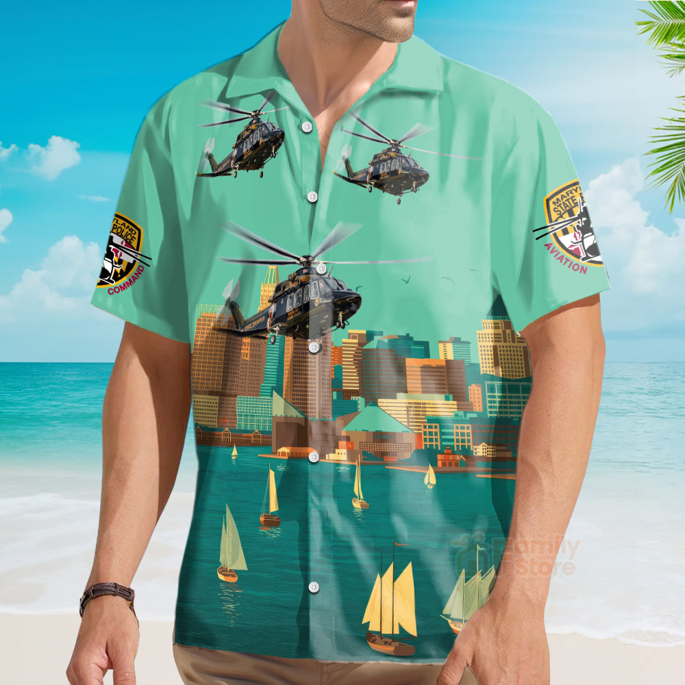 Maryland State Police Trooper 2 Hawaiian Shirt