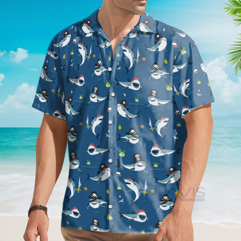 Shark Pirates - Hawaiian Shirt