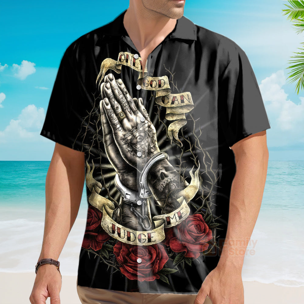 Jesus Only God Can Judge Me - Hawaiian Shirt