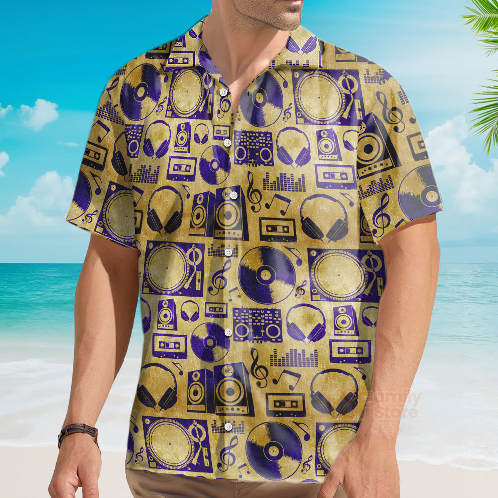 Music DJ Vintage - Hawaiian Shirt