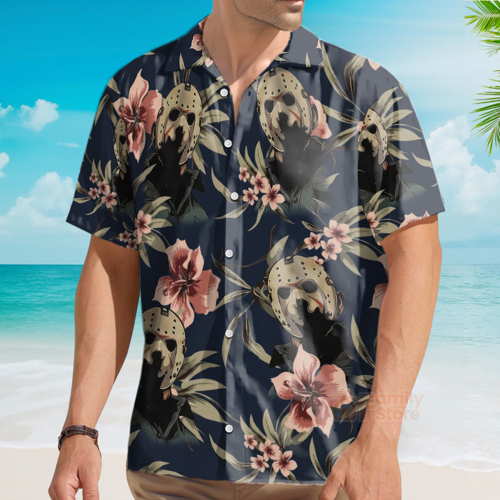 Halloween Jason Voorhees Tropical Style - Hawaiian Shirt