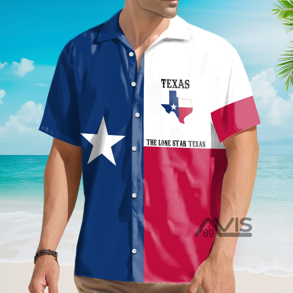 Texas The Lone Star State - Hawaiian Shirt