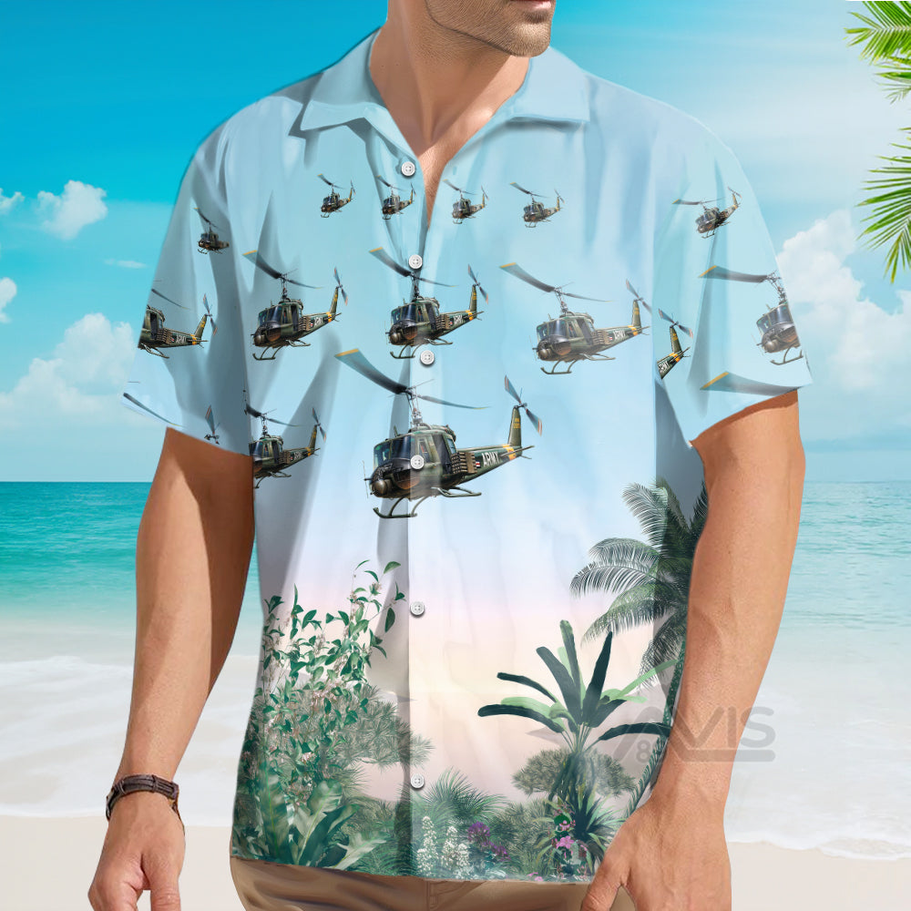 Us Army Helicopter - For Men And Women - Hawaiian Shirt