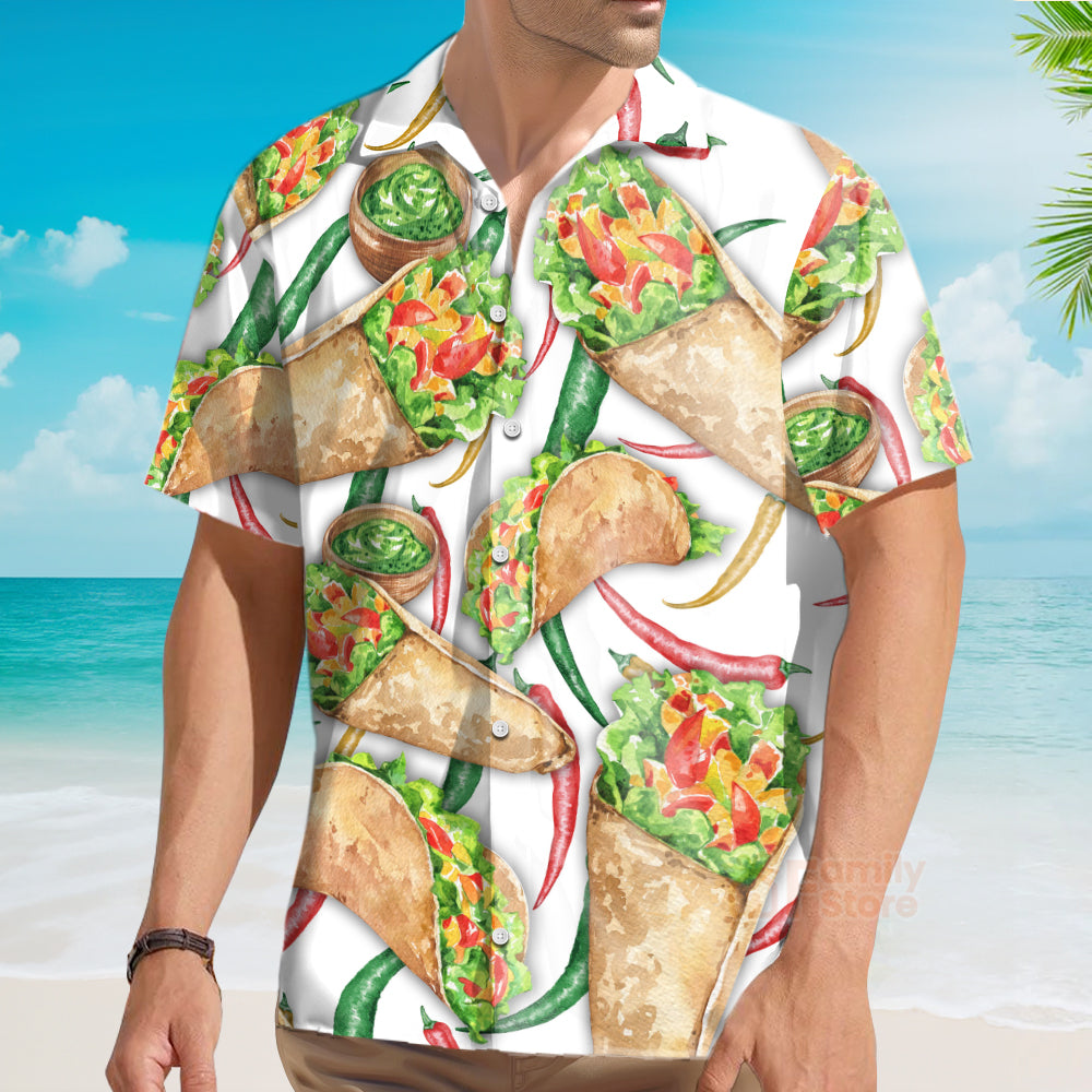Food Burritos Make Me Happy Delicious Meal - Hawaiian Shirt