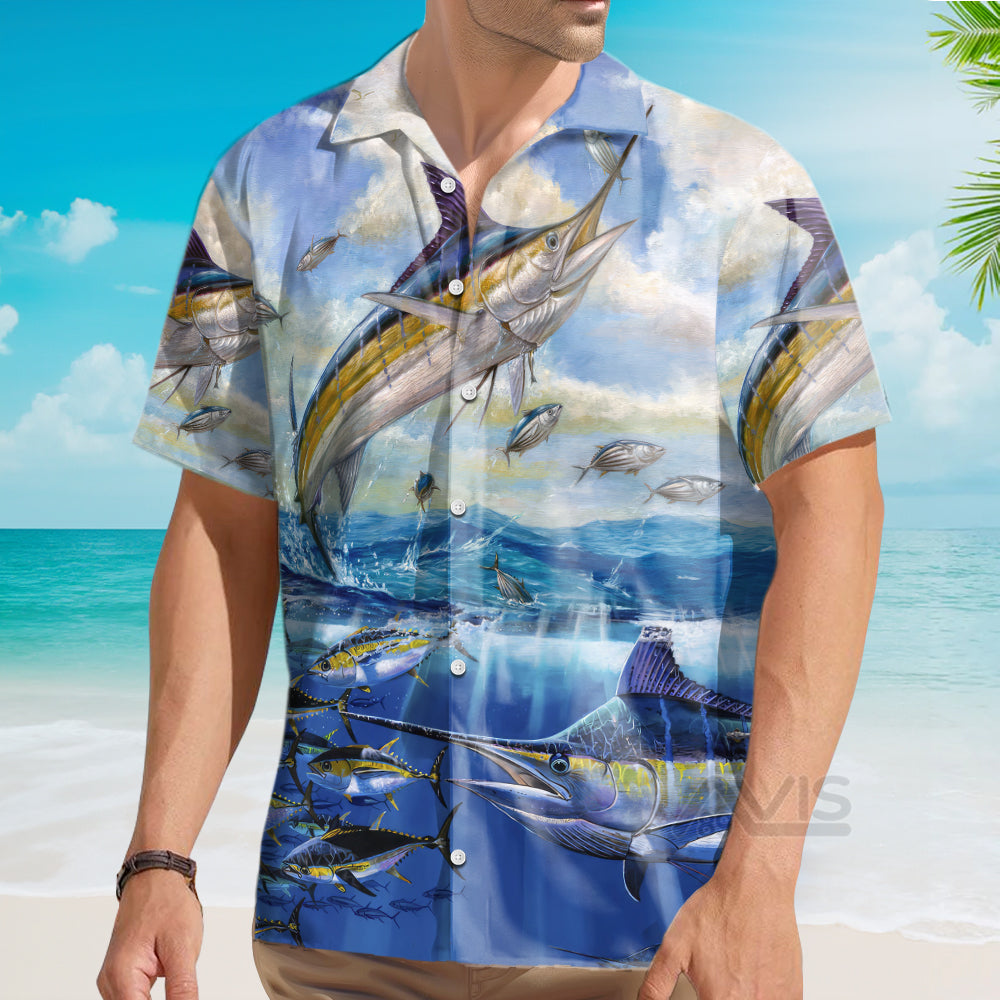 Fishing Ocean Blue Sky Freedom - Hawaiian Shirt
