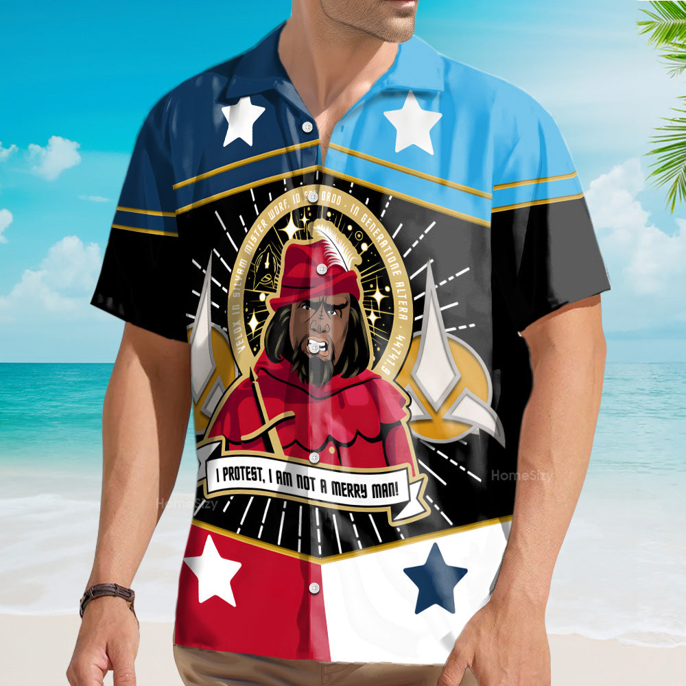 SaTr Worf Is Not A Merry Man Cool Hawaiian Shirt