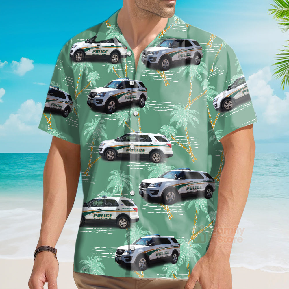 William & Mary Police, Williamsburg, Virginia Hawaiian Shirt
