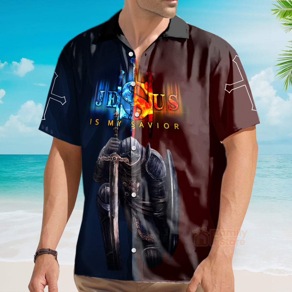 A Warrior Of Christ Templar Knight Christian Hawaiian Shirt