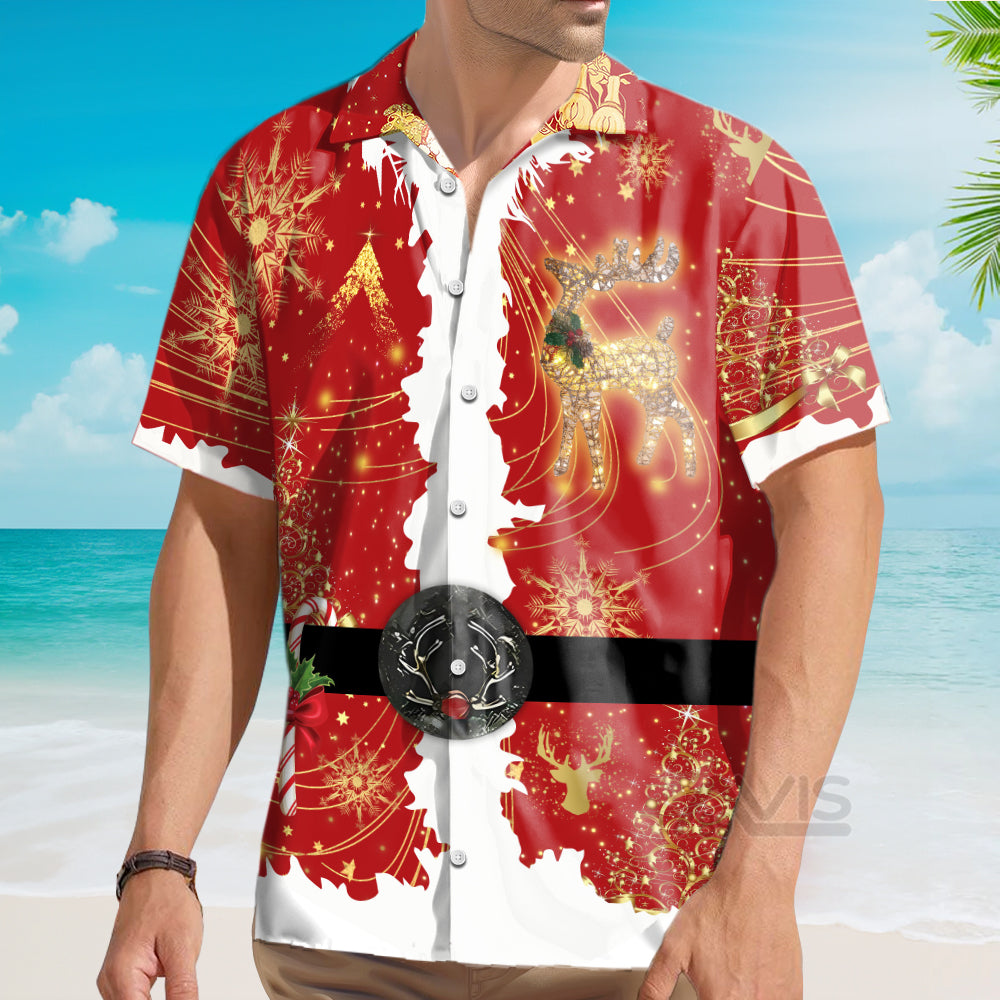 Santa Claus Christmas In July Costume Cosplay - Hawaiian Shirt