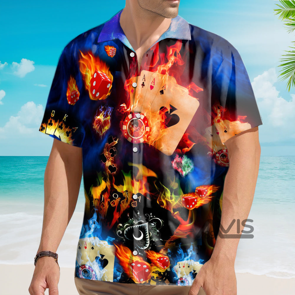 Poker Gambling Life Like Poker Has An Element Of Risk - Hawaiian Shirt