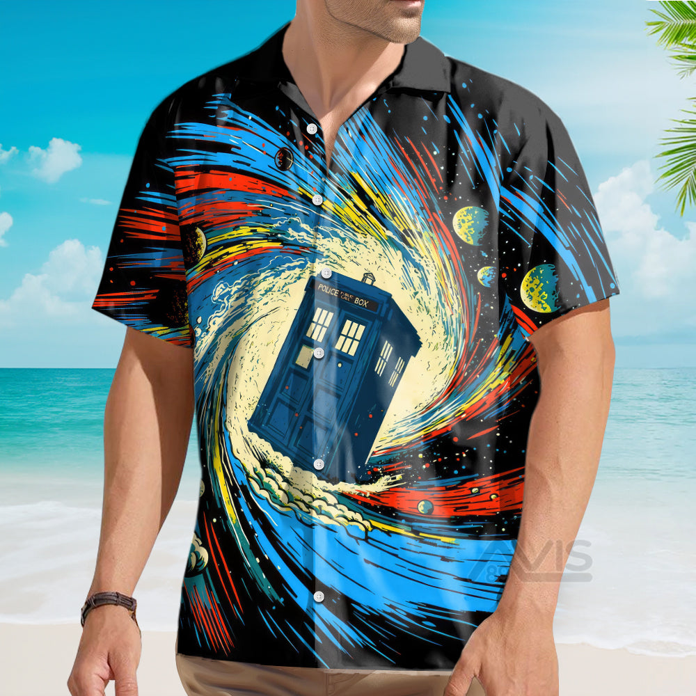 Police Box In The Universe Doctor Who Movie - Hawaiian Shirt
