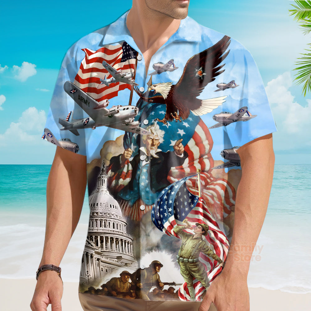 America War And Peace Hawaiian Shirt