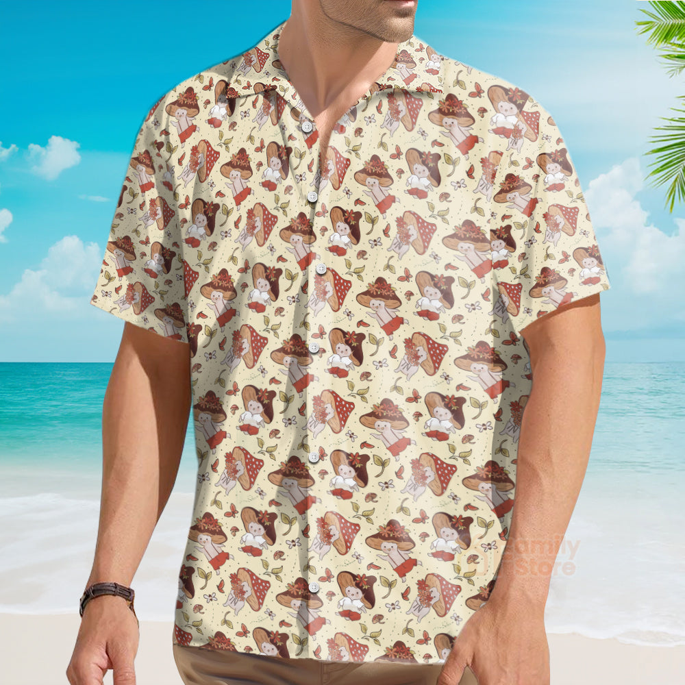 Psychedelic mushrooms, Mushroom pattern shirt, Cute Mushroom Shirt