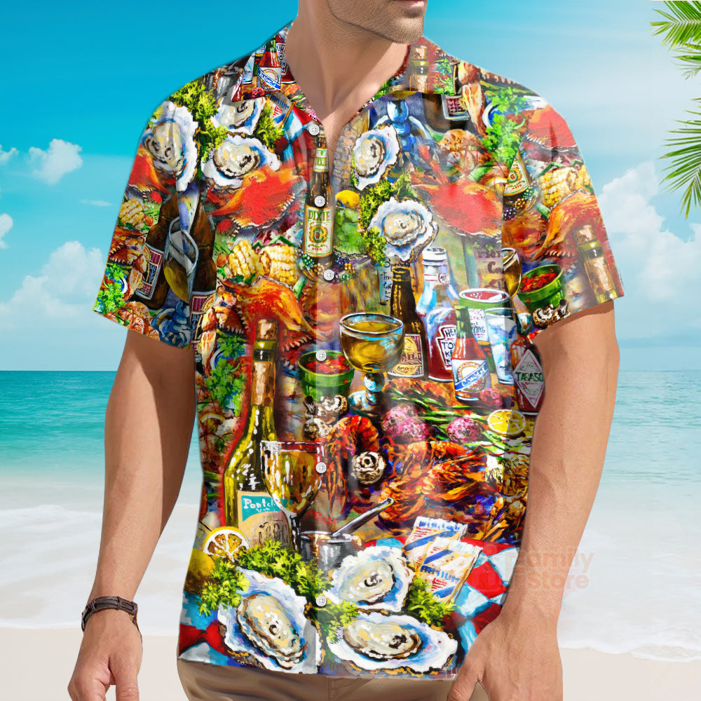 Food I'm On Seafood Diet Cool - Hawaiian Shirt
