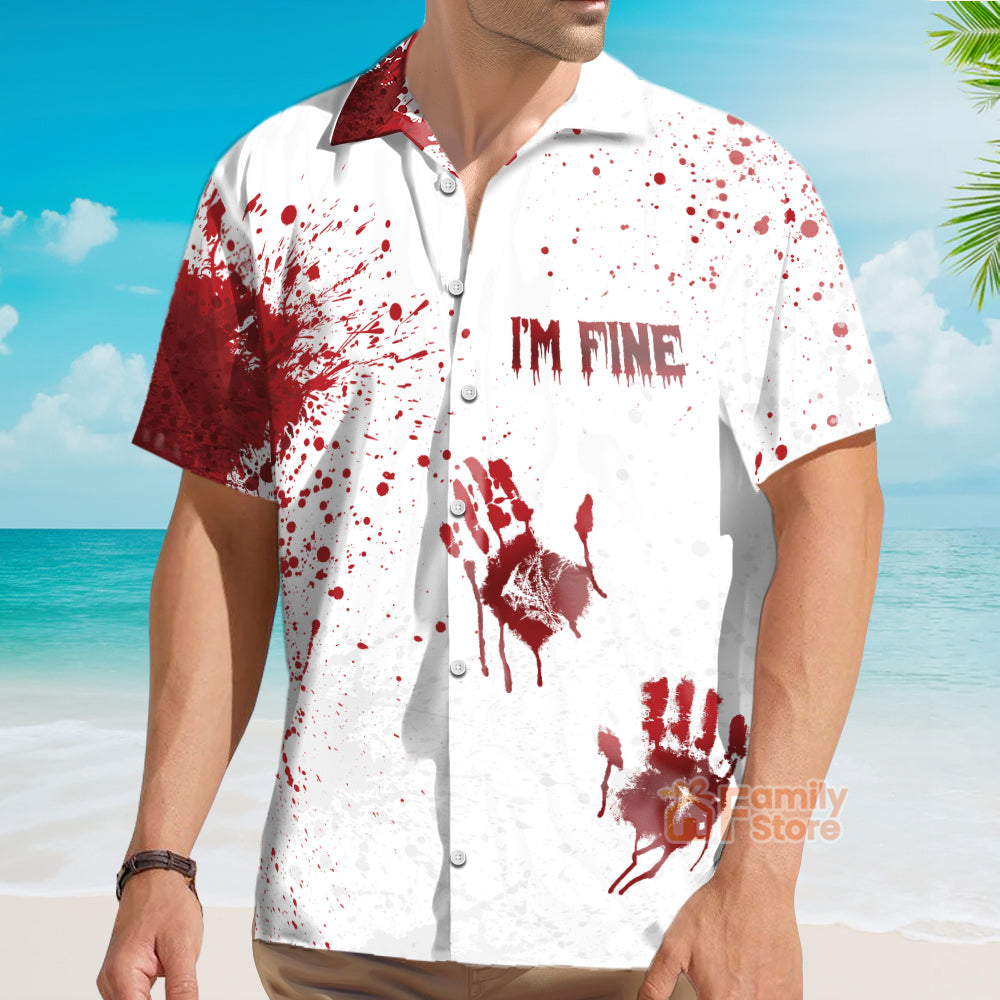 Halloween Blood Splatter - Hawaiian Shirt