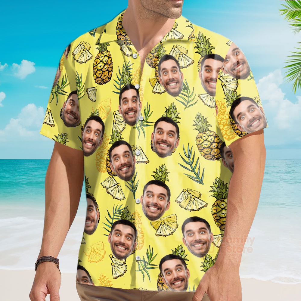 Custom Face Funny Style Summer - Custom Photo Hawaiian Shirt