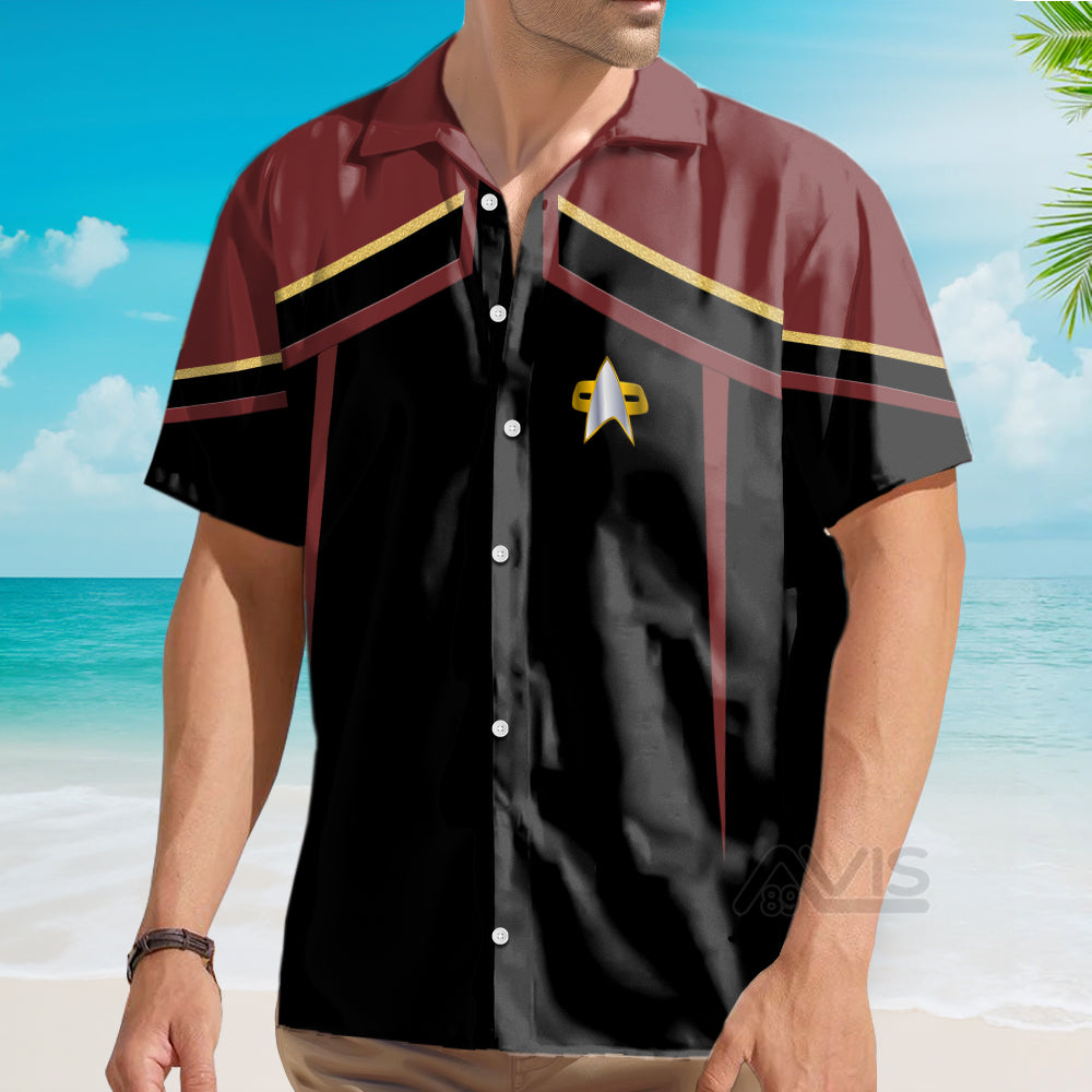 SaTr Starfleet Uniform Circa Cool Cosplay Costume - Hawaiian Shirt
