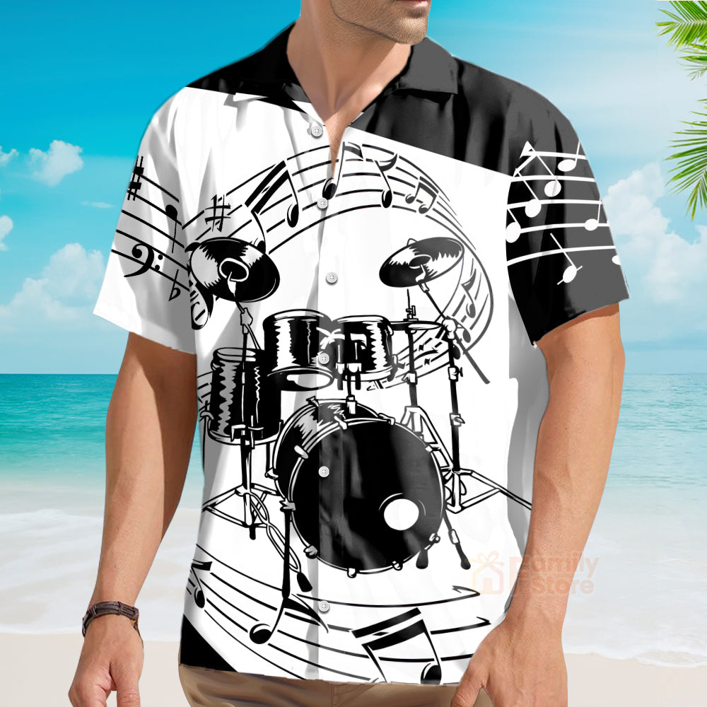 Drums For Music Hawaiian Shirt