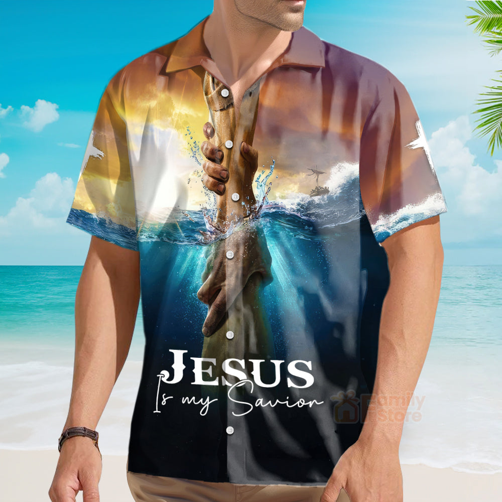 Faith-Inspired It My Savior Hands In Water - Hawaiian Shirt