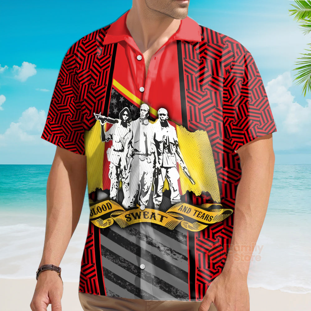 Veteran Vietnam Veteran Blood Sweat Tears - Hawaiian Shirt