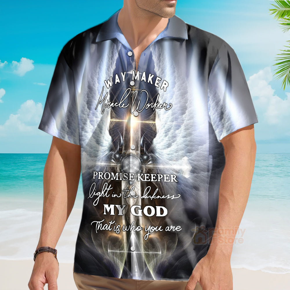Christian Jesus Angle Wing Aloha Hawaiian Shirts