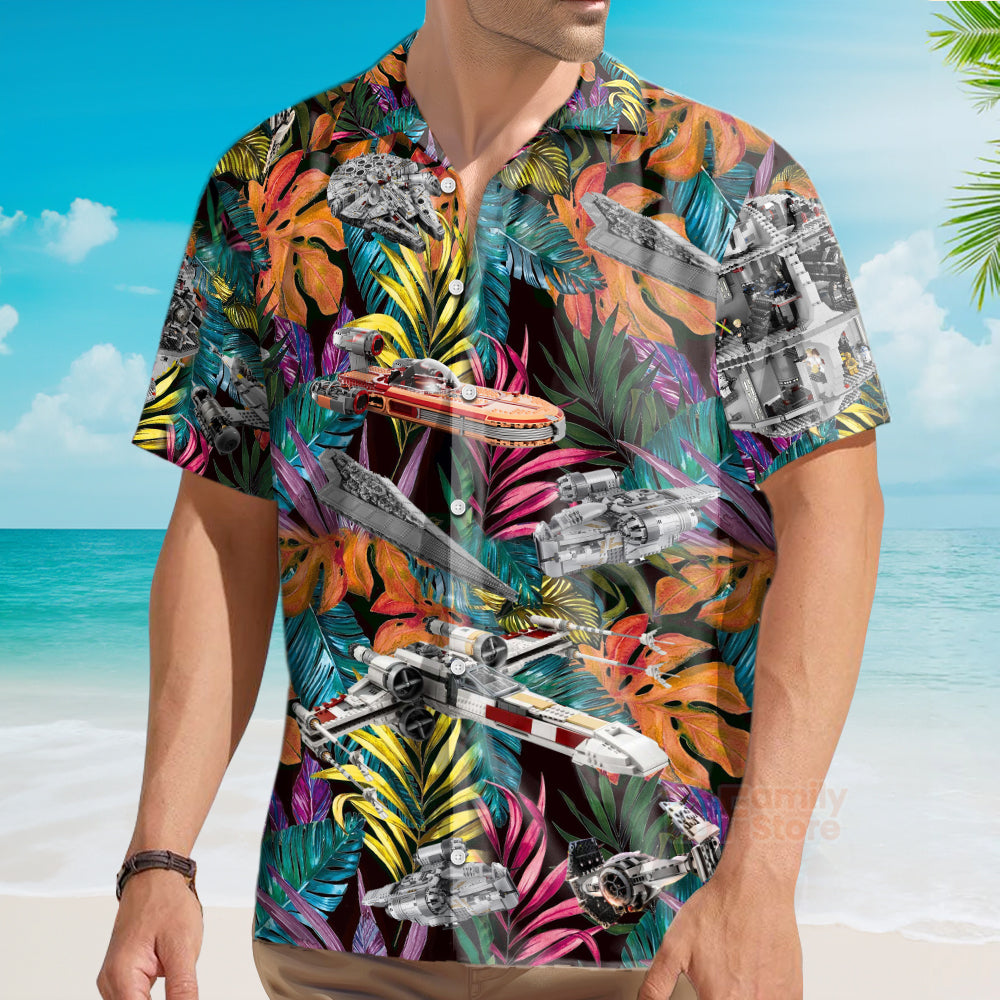 Star wars Lego Ship Tropical - Hawaiian Shirt