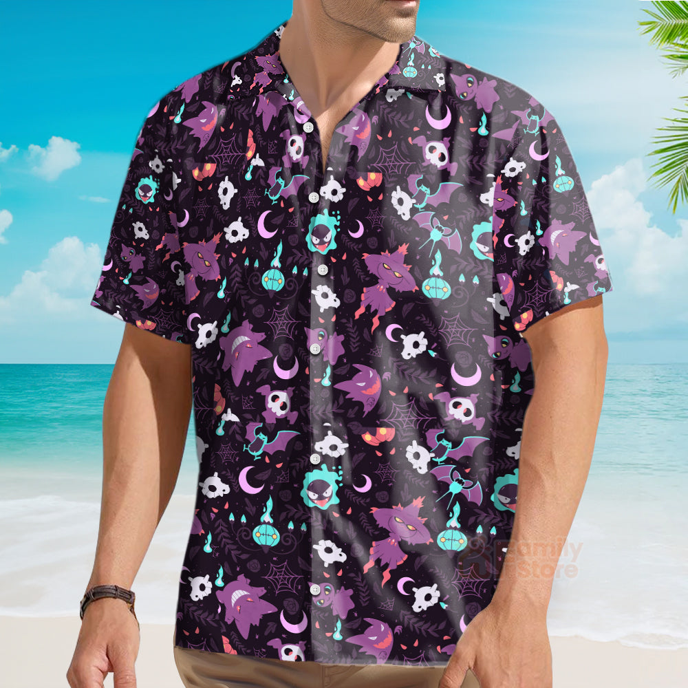 Lavender Town PoMo Pattern Hawaiian Shirt