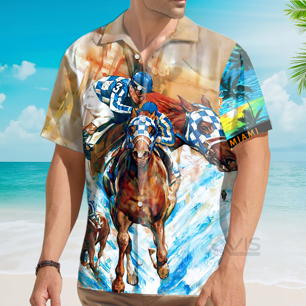 Secretariat Horse Racing Art Hawaii Shirt