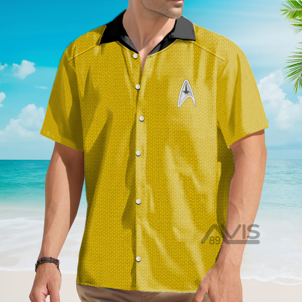 SaTr Into Darkness Gold Cool Costume Cosplay - Hawaiian Shirt