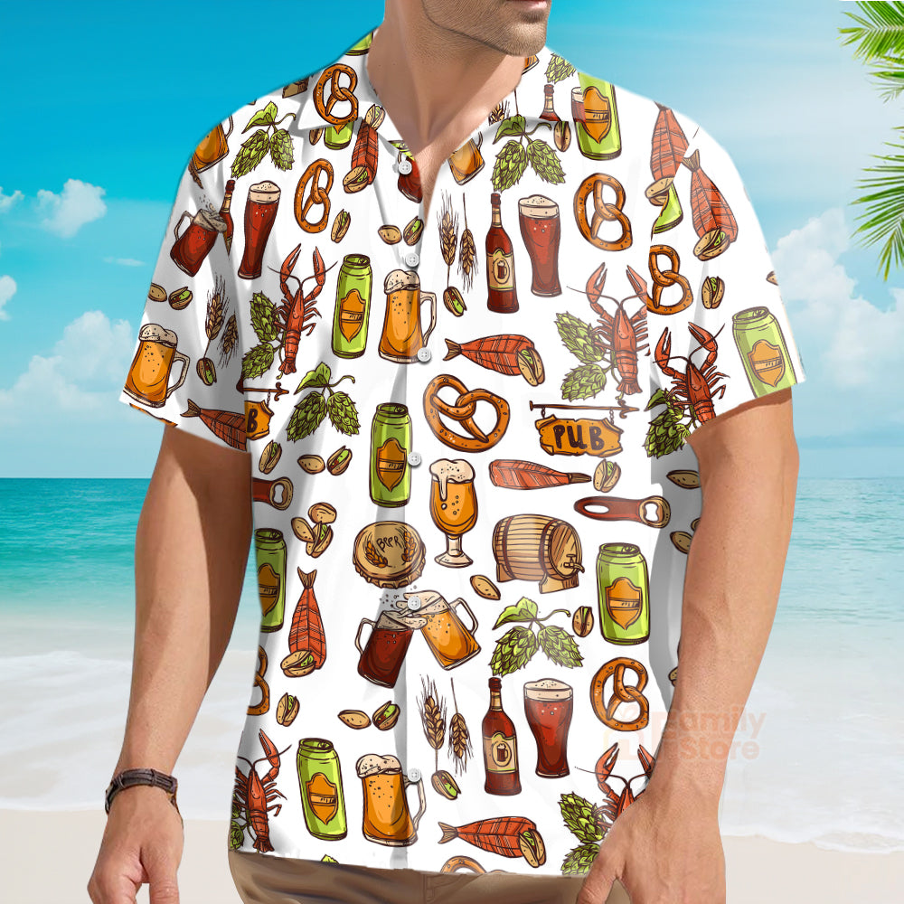 Let's Drink Premium Beer - Hawaiian Shirt