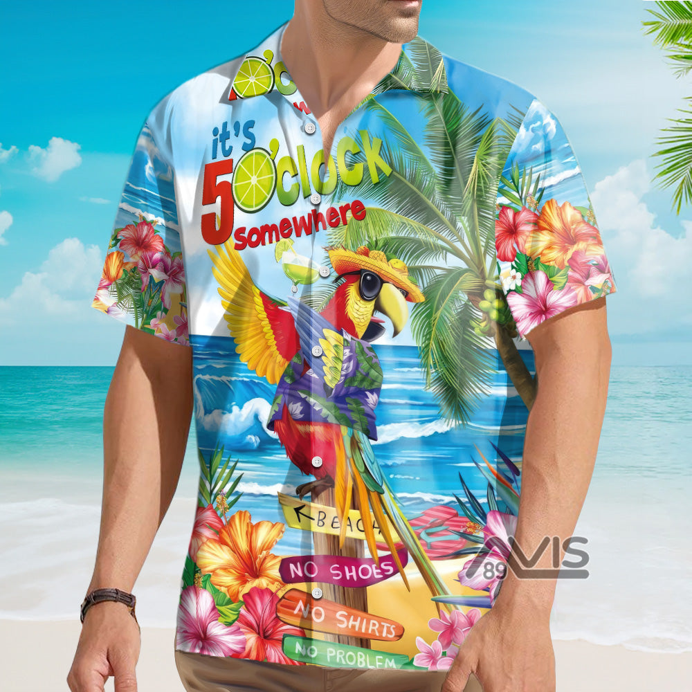 Retired Not My Problem Anymore Parrot Tropical - Hawaiian Shirt