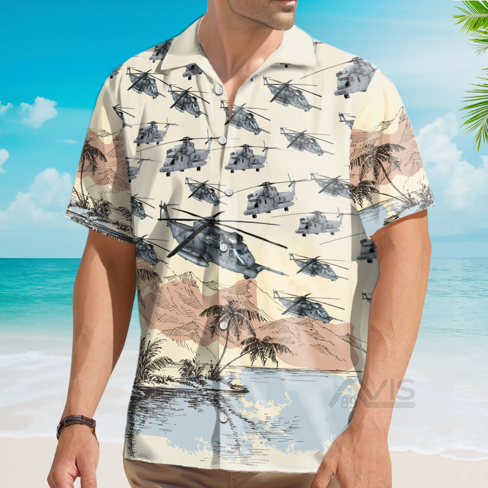 US Air Force Sikorsky MH53 Pave Low - Hawaiian shirt