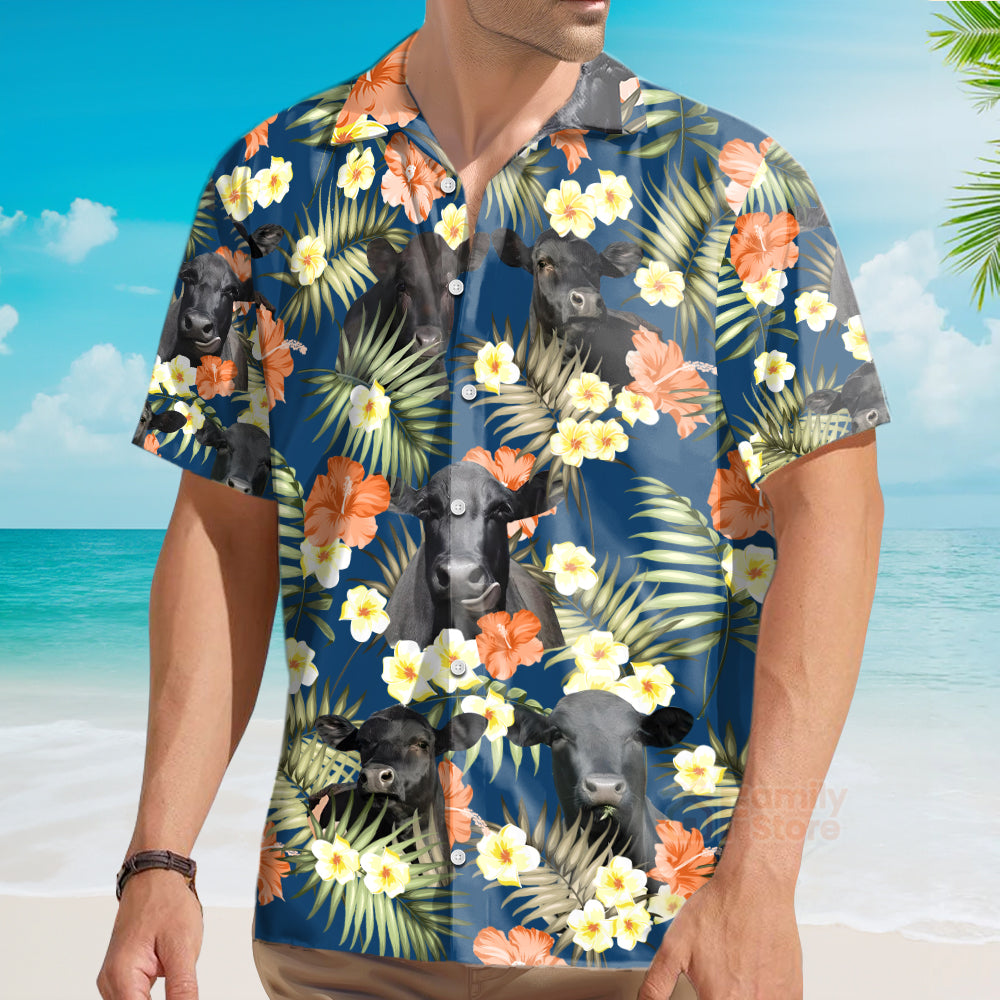 Unique Black Angus Hawaiian Shirts