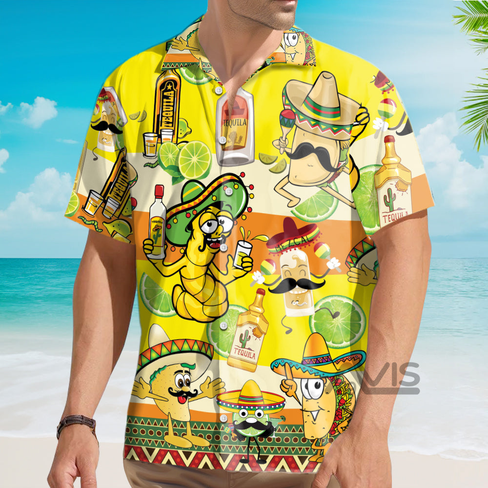 Tacos Tequila Yellow Aloha - Hawaiian Shirt