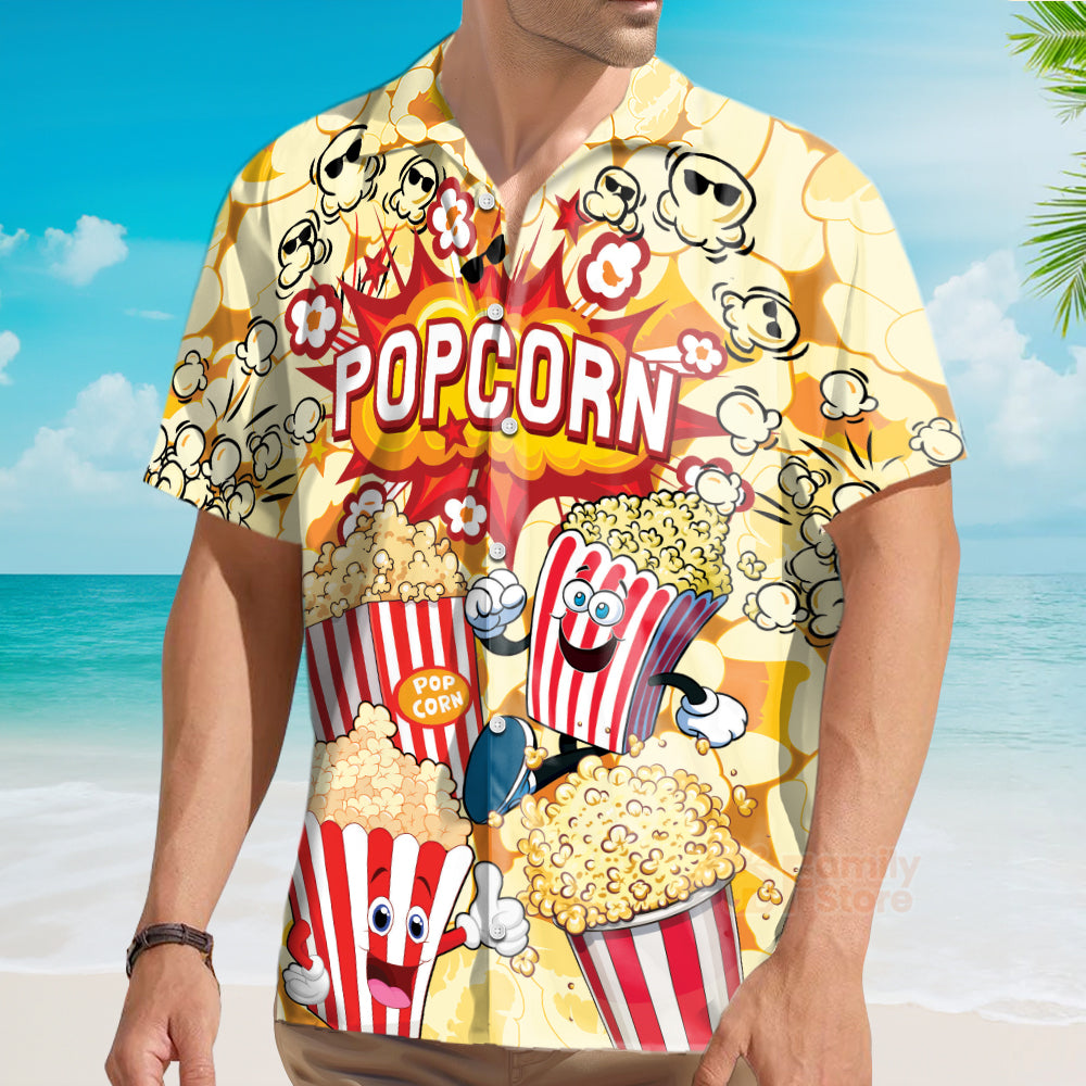 Funny Food Popcorn Is Always The Answer Bang Hawaiian Shirt